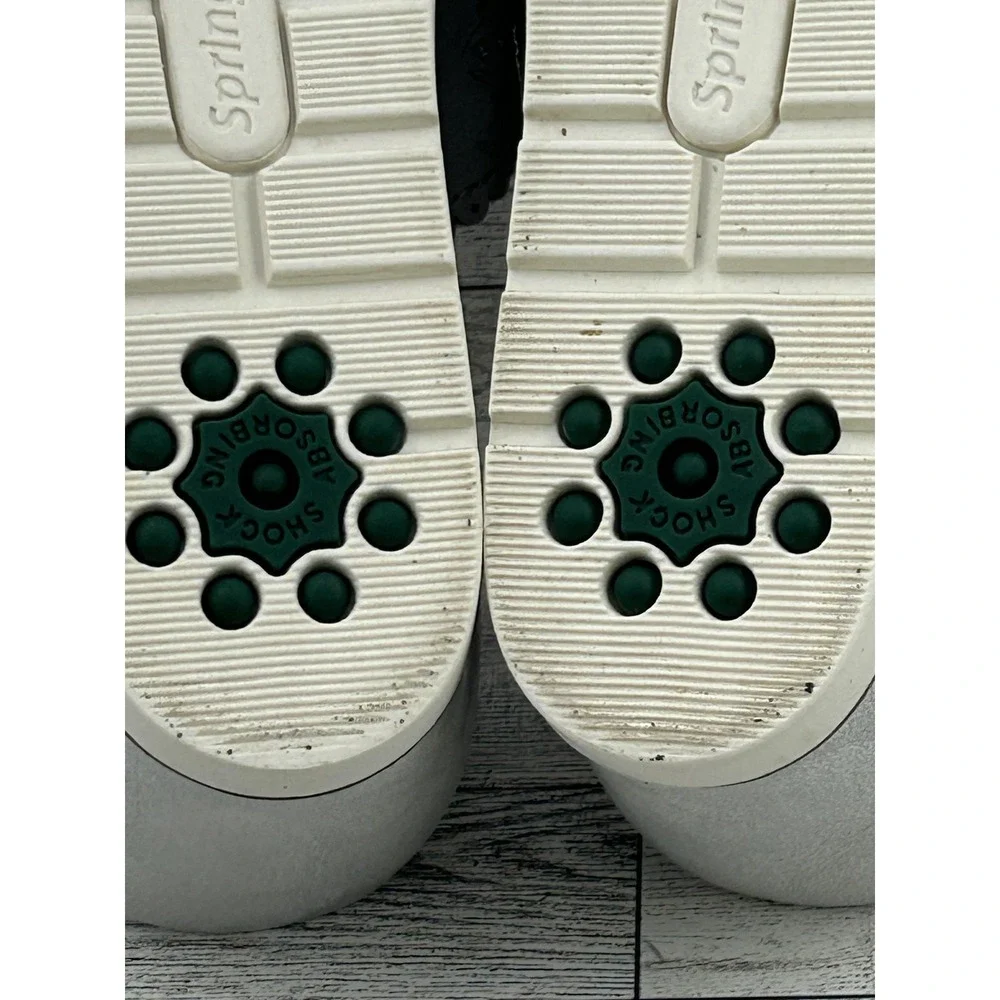 Spring Step Shoes Womens Size 41 Wedge Slide Sandals Laser‎ Cut Sparkle Comfort
